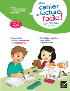 Mon cahier de lecture facile ! CP - CE1 - CE2. Edition 2021 [ADAPTE AUX DYS - Barge Evelyne ; Balichard Dominique ; Perrioux Mat