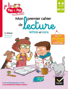 Mon premier cahier de lecture lettres et sons MS-GS - Grison Stéphanie ; Van Tilbeurgh Marie-Hélène
