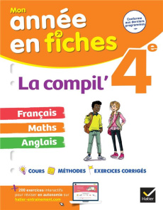 La Compil' 4e. Français, maths, anglais, Edition 2022 - Ricard Hélène ; Verrier Matthieu ; Reggi Corinne d