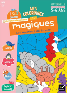 Mes coloriages magiques Grande Section. Les animaux de la mer - Waeles Alissia ; Bertrand Aurélia