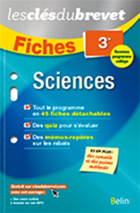 Sciences 3e. Fiches SVT, physique-chimie, technologie - Van-Praët Arnaud ; Joubel Mélanie ; Lefèvre Yoann