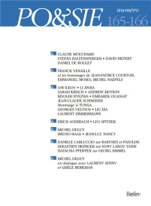 Po&sie/165/Po&sie Tome 165 - Collectif
