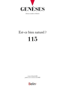 Genèses N° 115 : Est-ce bien naturel ? - Trépied Benoît ; Schotté Manuel