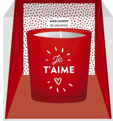 Coffret bougie je t'aime. Avec un carnet et une bougie - COLLECTIF