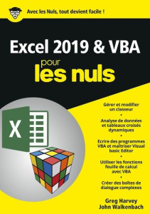 Excel 2019 & VBA pour les nuls - Harvey Greg ; Walkenbach John ; Escartin Philip ;