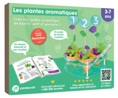 LES PLANTES AROMATIQUES - KIT PANDACRAFT 3-7 ANS - CREE TON JARDIN DE BASILIC !