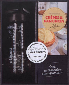 Le shaker à crêpes & pancakes. Coffret avec 1 shaker à crêpes et pancakes et 1 boule en fil inox - Le Foll Camille ; Ida Akiko