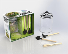 Coffret Terrarium DIY. Avec 1 terrarium en verre avec couvercle, 1 kit de trois outils spécial terra - Levy Noam ; Bauer Anna ; Genet Rebecca ; Lagache R