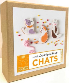 La fabrique à biscuits Chat. Coffret avec 4 emporte-pièces - COLLECTIF