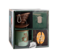 Café nomade. Ce coffret contient : 1 mug émaillé, 1 filtre en silicone, 1 filtre en inox et 1 livre - Racineux Sébastien ; Tran Chung-Leng ; Varoutsikos