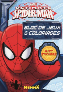 Ultimate Spider-Man : Bloc de jeux & coloriages. Avec stickers - COLLECTIF