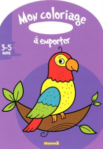 Mon coloriage à emporter perroquet - Maddedu Estelle