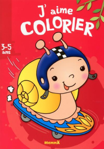 J'aime colorier escargot skateboard - Piette Nadine