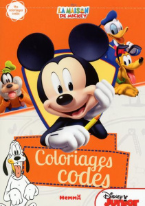 Coloriages codés La maison de Mickey - SOJIC STEPHANIE