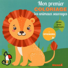 Les animaux sauvages. Avec gros contours et des stickers - COLLECTIF