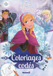 Coloriages codés La Reine des Neiges - SOJIC STEPHANIE