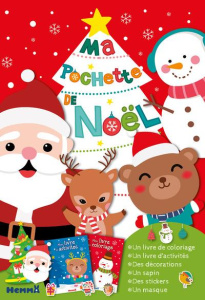 Ma pochette de Noël. Contient : 1 livre de coloriage, 1 livre d'activités, des décorations, 1 sapin, - CONSTANT/COLLECTIF