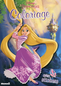 Princesses coloriage avec stickers - COLLECTIF/DISNEY