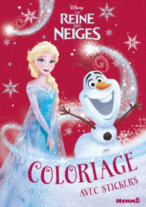 Disney La Reine des Neiges : coloriage avec stickers Noël - COLLECTIF