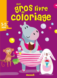 Mon gros livre de coloriage. Hippopotame - COLLECTIF