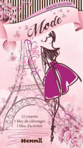 Mode. Avec 12 crayons, 1 bloc de coloriage et 1 bloc d'activités - Raskinet Véronique