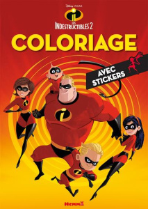 Coloriage Les Indestructibles 2. Avec stickers - DISNEY