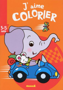 J'aime colorier éléphant - Piette Nadine