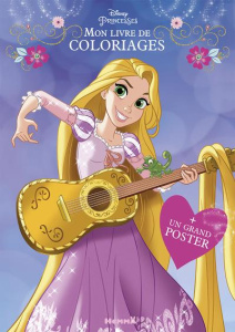 Mon livre de coloriages Disney Princesses. Avec 1 grand poster - COLLECTIF/DISNEY