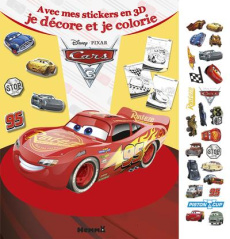 Cars 3 avec mes stickers en 3D je décore et je colorie - COLLECTIF