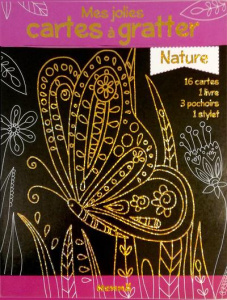 Mes jolies cartes à gratter Nature. Avec 16 cartes, 3 pochoirs et 1 stylet - Hewat Katie ; Scudamore Angelika