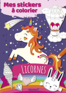 Mes stickers à colorier Licornes - COLLECTIF