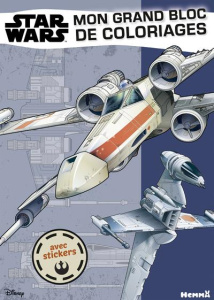 Mon grand bloc de coloriages avec stickers Star Wars - COLLECTIF
