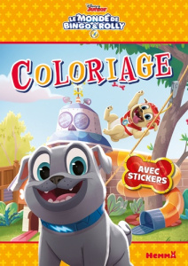 Coloriage avec stickers Le monde de Bingo & Rolly - COLLECTIF