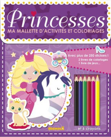 Princesses. Ma mallette d'activités et coloriages avec 6 crayons - COLLECTIF