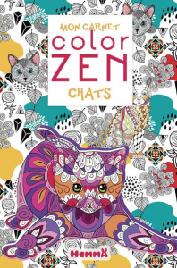Mon carnet color zen chats - COLLECTIF