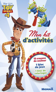 Mon kit d'activités Disney Toy Story 4. Avec 12 crayons de couleur, 1 bloc de jeux, 1 bloc de colori - COLLECTIF