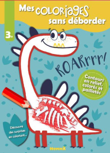 Mes coloriages sans déborder. Dinosaures - Piette Nadine