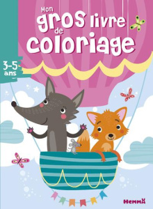 Mon gros livre de coloriage Renard et loup - COLLECTIF