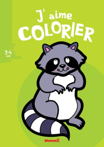J'aime colorier Raton laveur - Pernot Valérie