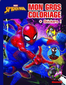 Mon gros coloriage Spider-Man. Avec des stickers - COLLECTIF