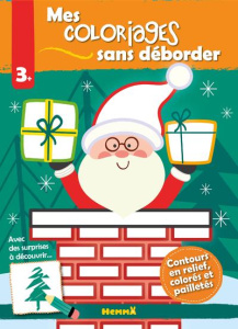 Mes coloriages sans déborder Père Noël - Piette Nadine