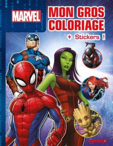 Mon gros coloriage Spider-Man, Gamora, Captain America. Avec des stickers - COLLECTIF