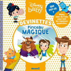 Devinettes pinceau magique (Belle et la Bête au centre). Avec un pinceau - COLLECTIF