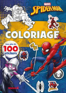 Coloriage Marvel Spider-Man. Avec plus de 100 stickers - COLLECTIF