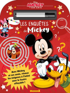 Les enquêtes de Mickey. Avec 1 feutre effaçable - COLLECTIF