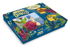 Mon coffret dinos. Aventures au pays des dinosaures, avec 1 Tricératops, 1 T-Rex - Multier Frédéric ; Saver Mireille