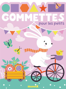Gommettes pour les petits - Lapin vélo - COLLECTIF