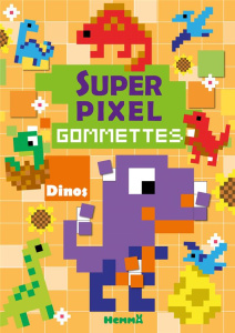 Super pixel Gommettes Dinos - COLLECTIF