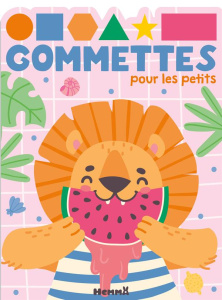 Gommettes pour les petits - Lion pastèque - COLLECTIF
