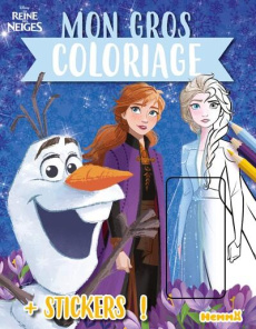 Mon gros coloriage La Reine des Neiges. Avec des stickers - COLLECTIF